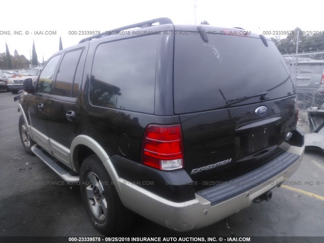 1FMFU18556LA90558 - 2006 FORD EXPEDITION EDDIE BAUER BLACK photo 3