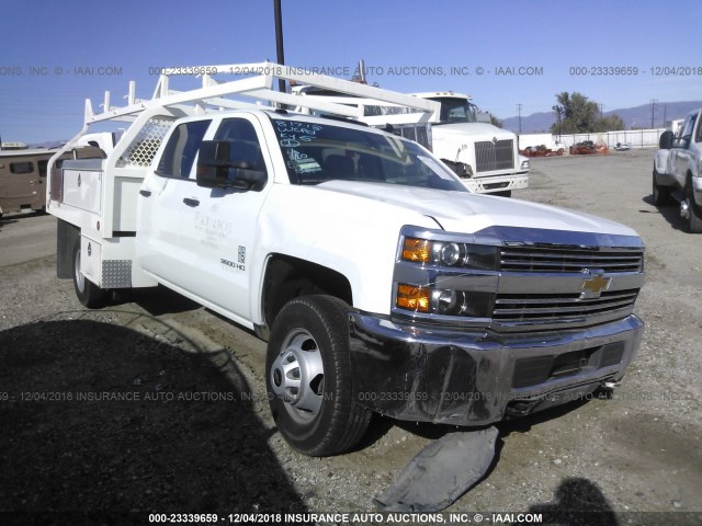 1GB4CYCG5HF163384 - 2017 CHEVROLET SILVERADO 3500 C3500 WHITE photo 1