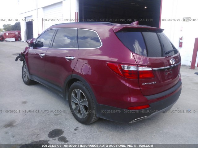 KM8SM4HF6GU152201 - 2016 HYUNDAI SANTA FE SE RED photo 3