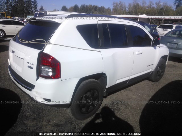 1C4NJCEA7DD146271 - 2013 JEEP COMPASS LATITUDE WHITE photo 4