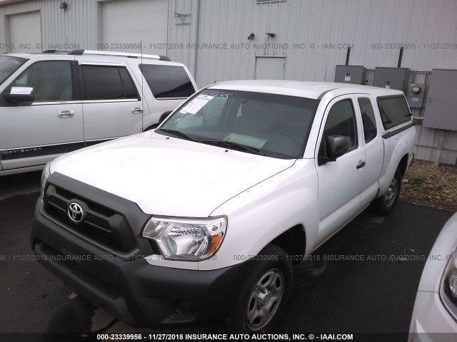 5TFTX4CN0FX059976 - 2015 TOYOTA TACOMA ACCESS CAB თეთრი ფოტო 2