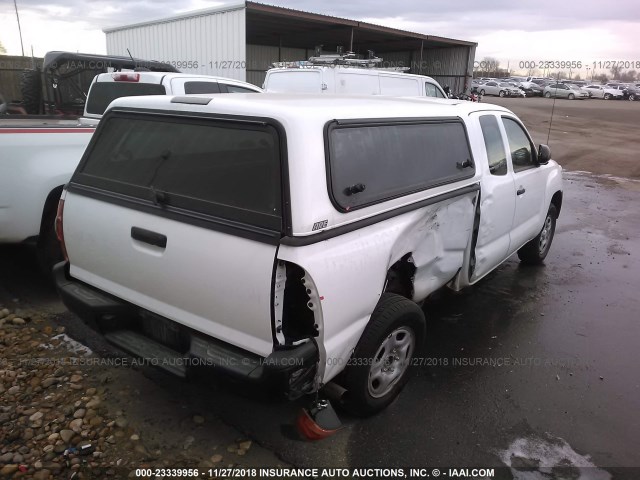 5TFTX4CN0FX059976 - 2015 TOYOTA TACOMA ACCESS CAB თეთრი ფოტო 4