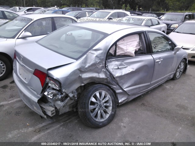 19XFA1F94AE007030 - 2010 HONDA CIVIC EXL SILVER photo 6