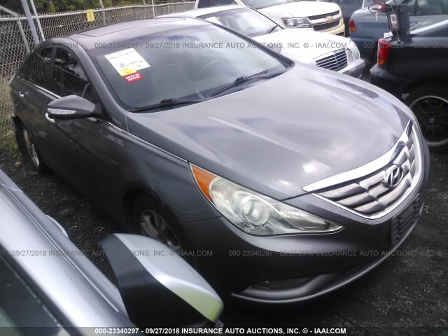 5NPEC4AC2BH092845 - 2011 HYUNDAI SONATA SE/LIMITED GRAY photo 1