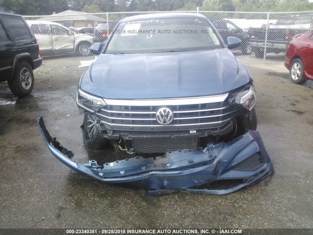 3VWE57BU7KM005354 - 2019 VOLKSWAGEN JETTA SEL BLUE photo 6