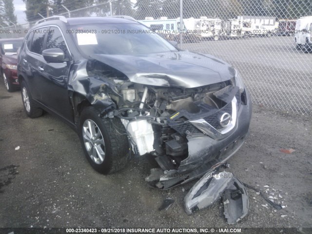 5N1AT2MK1FC788244 - 2015 NISSAN ROGUE S/SL/SV GRAY photo 1