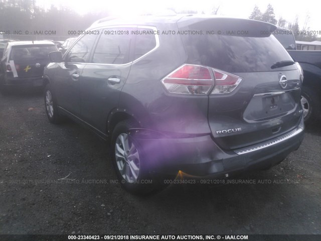 5N1AT2MK1FC788244 - 2015 NISSAN ROGUE S/SL/SV GRAY photo 3