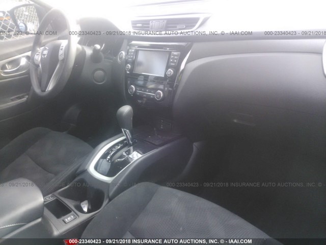 5N1AT2MK1FC788244 - 2015 NISSAN ROGUE S/SL/SV GRAY photo 5