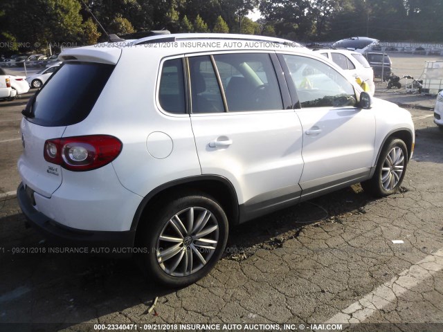 WVGBV75N19W526392 - 2009 VOLKSWAGEN TIGUAN SE/SEL WHITE photo 4