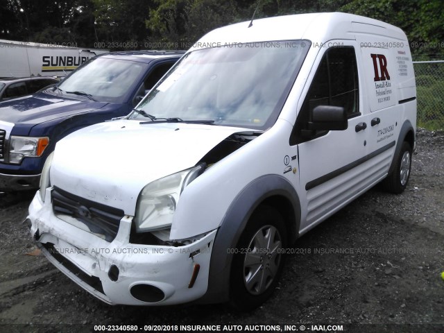 NM0LS6BN9AT040531 - 2010 FORD TRANSIT CONNECT XLT WHITE photo 2