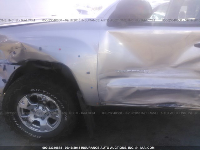 5TFUX4EN1EX029885 - 2014 TOYOTA TACOMA ACCESS CAB ვერცხლისფერი ფოტო 6