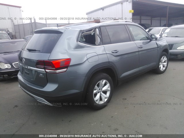 1V2LR2CA2JC519441 - 2018 VOLKSWAGEN ATLAS SE 灰色 照片 4