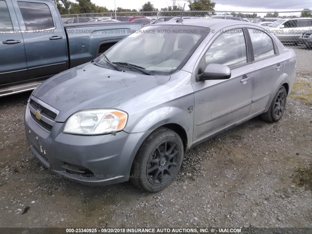 KL1TD5DE3AB072800 - 2010 CHEVROLET AVEO LS/LT GRAY photo 2