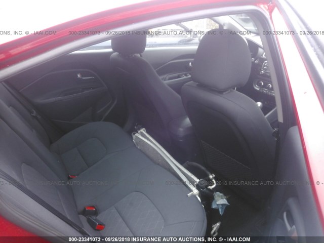 KNADN4A3XG6569137 - 2016 KIA RIO EX/SX RED photo 8