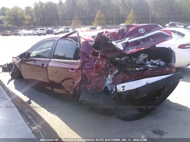 4T1BF1FK4GU501395 - 2016 TOYOTA CAMRY LE/XLE/SE/XSE RED photo 3