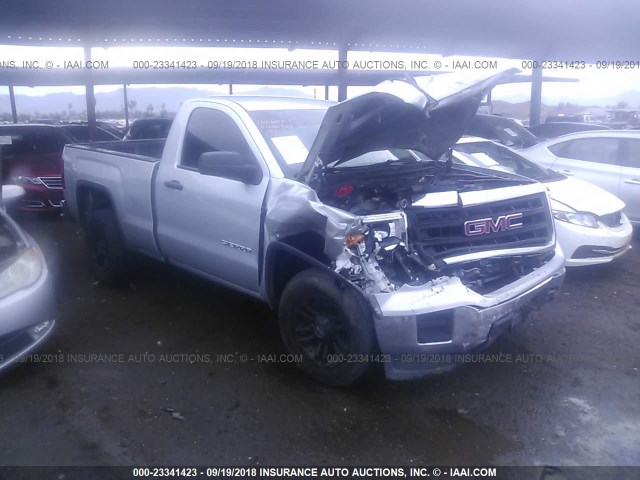 1GTN1TEC8EZ311508 - 2014 GMC SIERRA C1500 SILVER photo 1