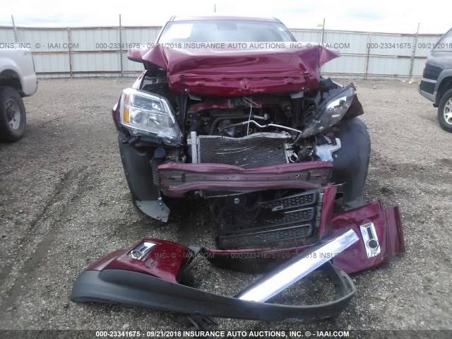 2GKALMEK9E6283255 - 2014 GMC TERRAIN SLE MAROON photo 6