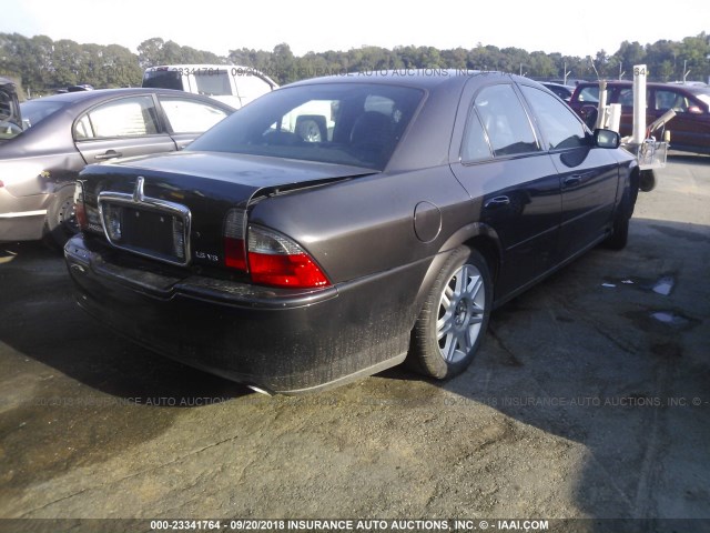 1LNHM87A85Y616215 - 2005 LINCOLN LS GRAY photo 4