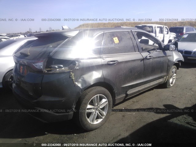 2FMPK3J98GBB71087 - 2016 FORD EDGE SEL GRAY photo 4