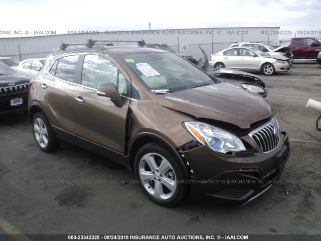 KL4CJESB1GB670946 - 2016 BUICK ENCORE BROWN photo 1