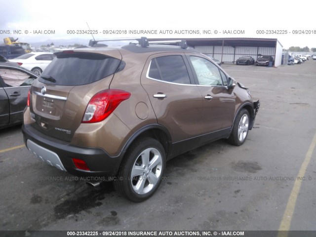 KL4CJESB1GB670946 - 2016 BUICK ENCORE BROWN photo 4