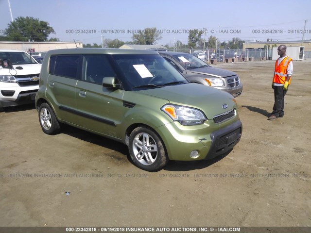 KNDJT2A25A7032023 - 2010 KIA SOUL +/!/SPORT GREEN photo 1