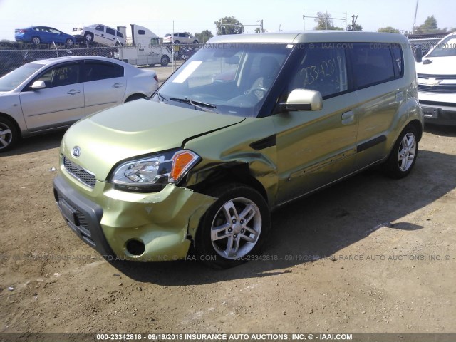 KNDJT2A25A7032023 - 2010 KIA SOUL +/!/SPORT GREEN photo 6