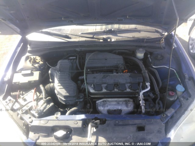 1HGEM22345L002306 - 2005 HONDA CIVIC DX VP Mavi foto 10