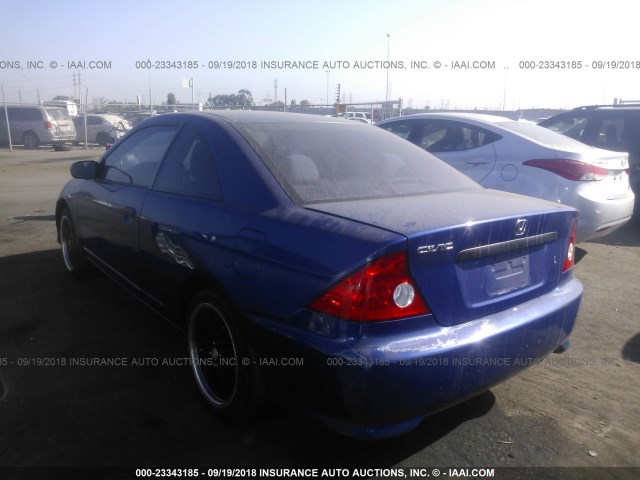 1HGEM22345L002306 - 2005 HONDA CIVIC DX VP Mavi foto 3