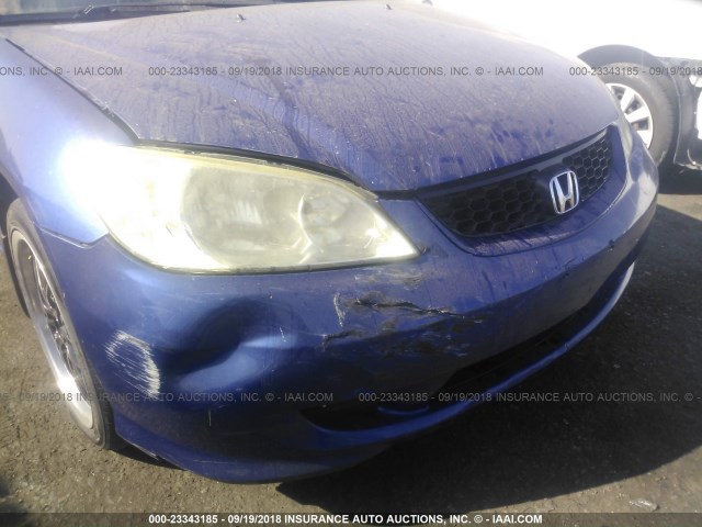 1HGEM22345L002306 - 2005 HONDA CIVIC DX VP Mavi foto 6