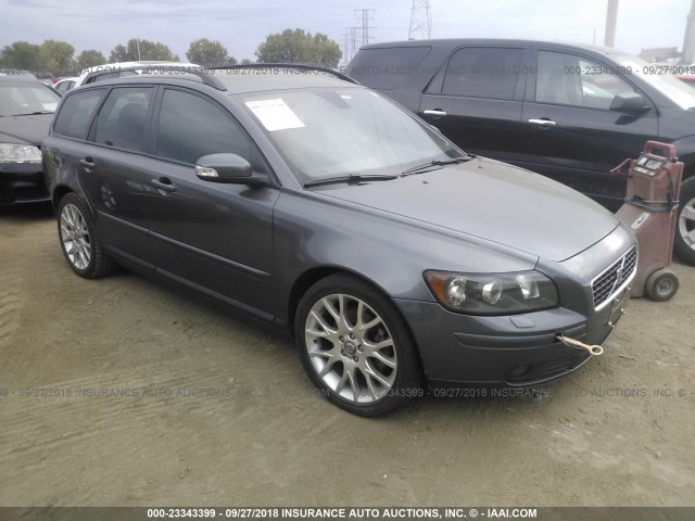 YV1MW682372272835 - 2007 VOLVO V50 T5 GRAY photo 1