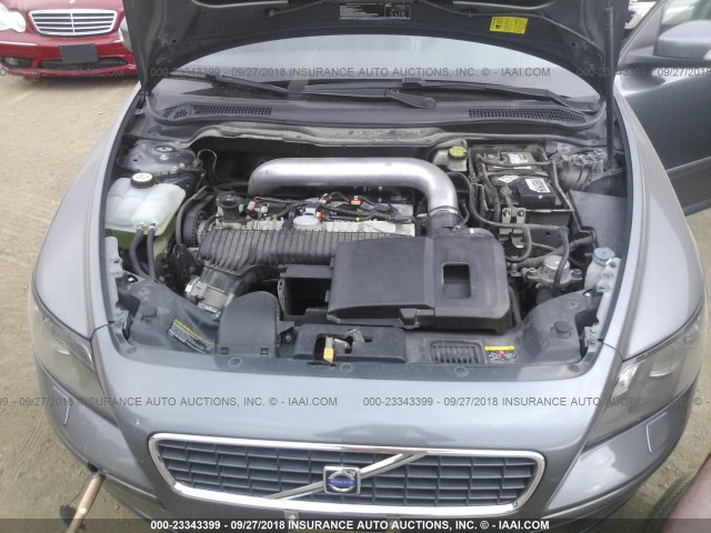 YV1MW682372272835 - 2007 VOLVO V50 T5 GRAY photo 10