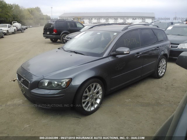 YV1MW682372272835 - 2007 VOLVO V50 T5 GRAY photo 2