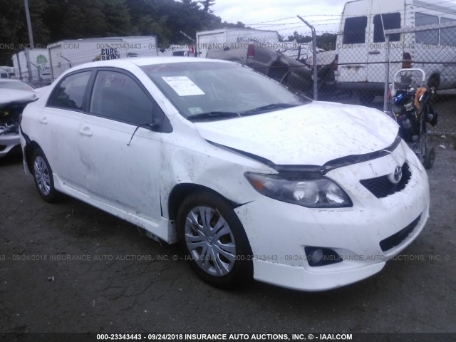 1NXBU40E39Z017084 - 2009 TOYOTA COROLLA S/LE/XLE WHITE photo 1