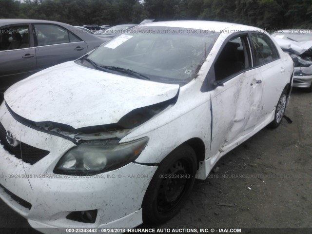 1NXBU40E39Z017084 - 2009 TOYOTA COROLLA S/LE/XLE WHITE photo 6