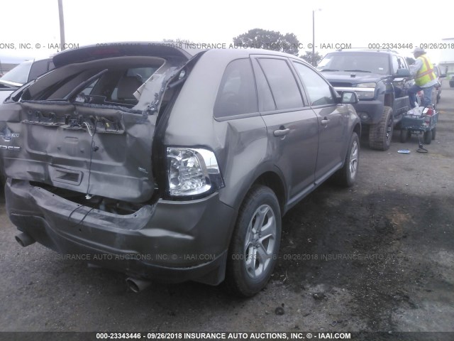 2FMDK3JC8DBC40595 - 2013 FORD EDGE SEL GRAY photo 4