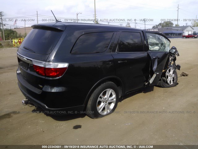 1C4RDJAG1DC668469 - 2013 DODGE DURANGO SXT BLACK photo 4