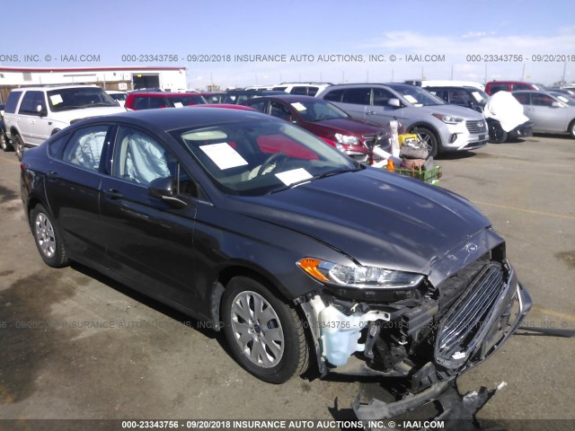 3FA6P0G74DR312004 - 2013 FORD FUSION S SILVER photo 1