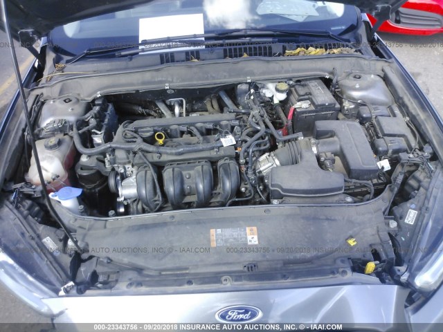 3FA6P0G74DR312004 - 2013 FORD FUSION S SILVER photo 10