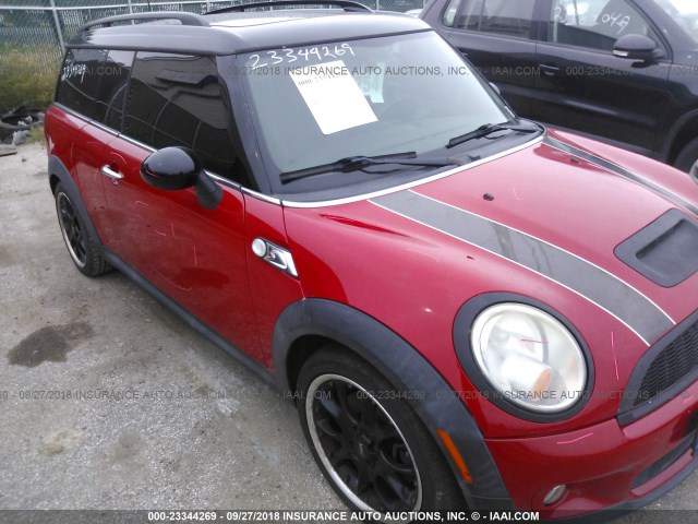 WMWMM3C52ATP75556 - 2010 MINI COOPER S CLUBMAN RED photo 1