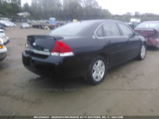 2G1WU581169150568 - 2006 CHEVROLET IMPALA LTZ BLACK photo 4