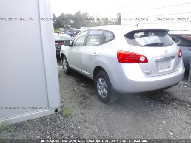 JN8AS5MT5DW042302 - 2013 NISSAN ROGUE S/SV SILVER photo 3