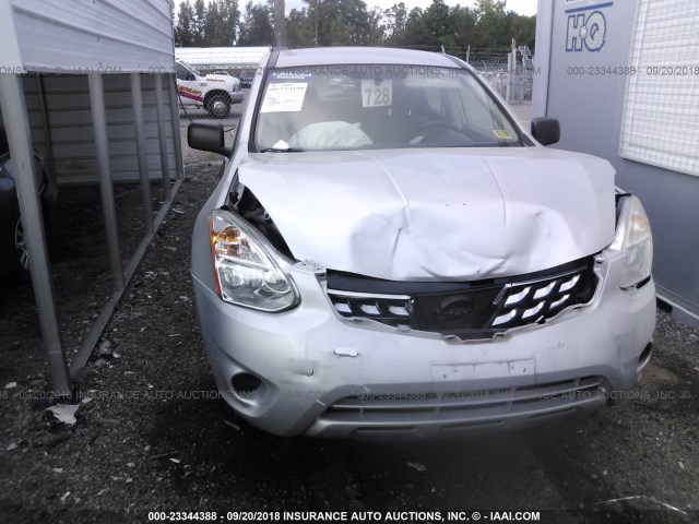 JN8AS5MT5DW042302 - 2013 NISSAN ROGUE S/SV SILVER photo 6