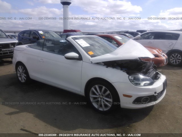 WVWBW7AH1CV000388 - 2012 VOLKSWAGEN EOS KOMFORT WHITE photo 1