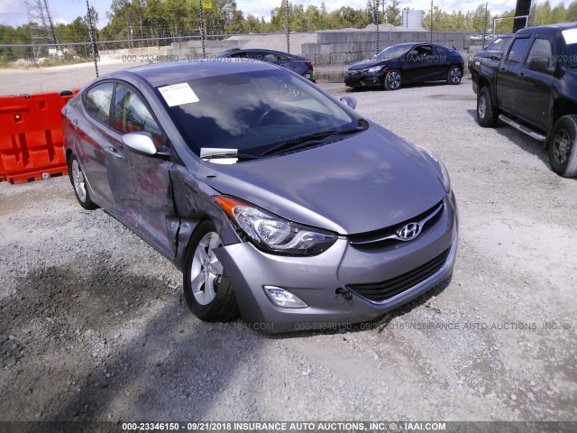 KMHDH4AE9DU754259 - 2013 HYUNDAI ELANTRA GLS/LIMITED SILVER photo 1