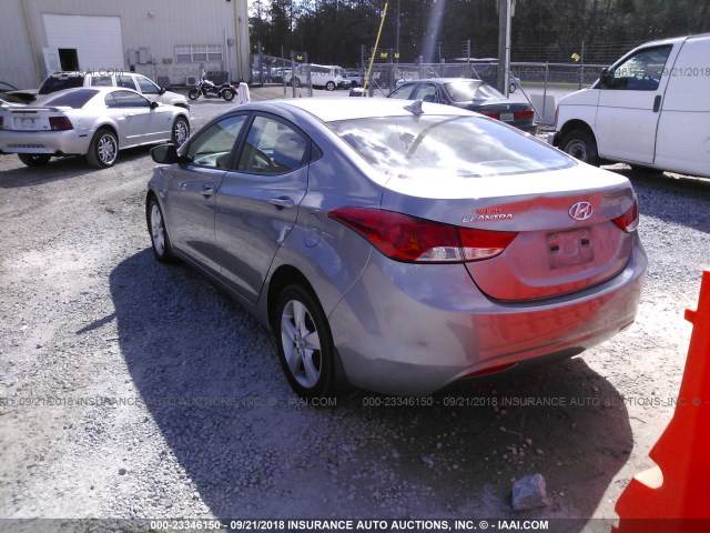 KMHDH4AE9DU754259 - 2013 HYUNDAI ELANTRA GLS/LIMITED SILVER photo 3