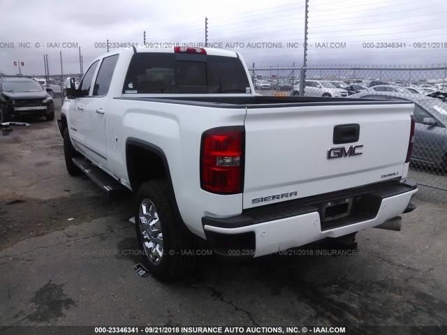 1GT12UE82GF140093 - 2016 GMC SIERRA K2500 DENALI WHITE photo 3