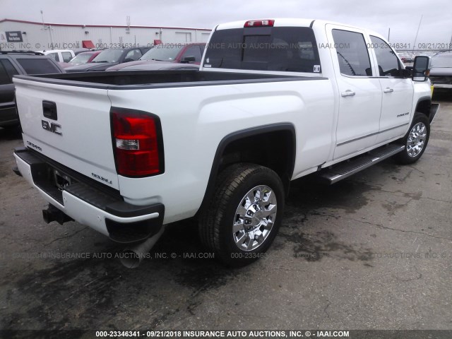 1GT12UE82GF140093 - 2016 GMC SIERRA K2500 DENALI WHITE photo 4