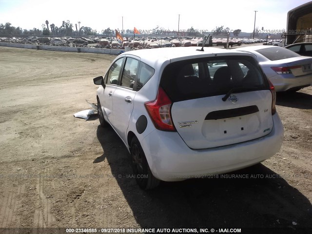 3N1CE2CP3GL364805 - 2016 NISSAN VERSA NOTE S/S PLUS/SV/SL/SR WHITE photo 3