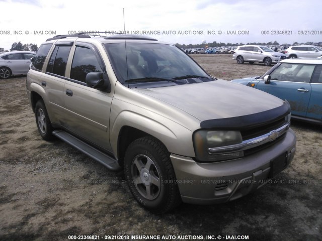 1GNDS13S562237036 - 2006 CHEVROLET TRAILBLAZER LS/LT GOLD photo 1